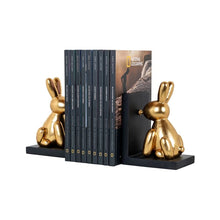 画像をギャラリービューアに読み込む, ゴールドバニーのブックエンド|Books standard Cony (Black/gold)