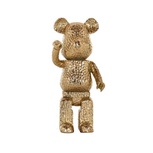 画像をギャラリービューアに読み込む, ゴールドの鎚目調ベアオブジェ|Deco object Bear gold