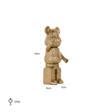 画像をギャラリービューアに読み込む, ゴールドの鎚目調ベアオブジェ|Deco object Bear gold