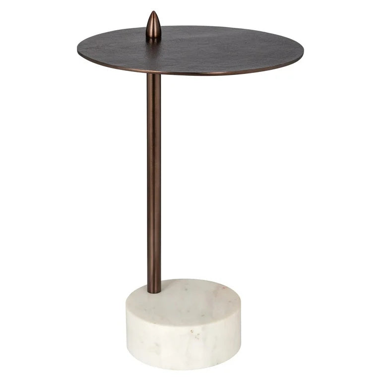 大理石×ブロンズ サイドテーブル ヴィンテージ 福岡・薬院のヨーロッパ家具専門店から、End table Barron｜大理石