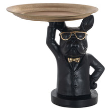 画像をギャラリービューアに読み込む, 黒とゴールドのサイドテーブル(陽気なフレンチブル)|Tray Sonny (Black/gold)