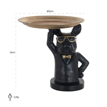 画像をギャラリービューアに読み込む, 黒とゴールドのサイドテーブル(陽気なフレンチブル)|Tray Sonny (Black/gold)