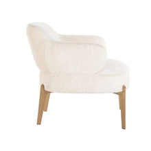 画像をギャラリービューアに読み込む, ホワイトシェニールのイージーチェア|Easy chair Venus white chenille