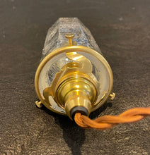 画像をギャラリービューアに読み込む, 安土草多 八角ガラスペンダント|細筒瓶型・クラック仕上げ L8C