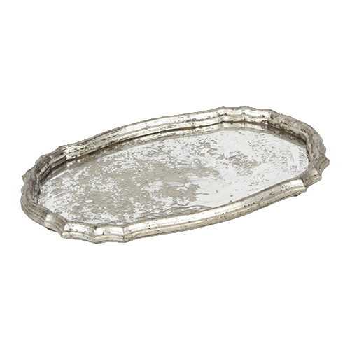 ミラー加工のアンティークトレイ｜Tray with antique mirror – WOOOD