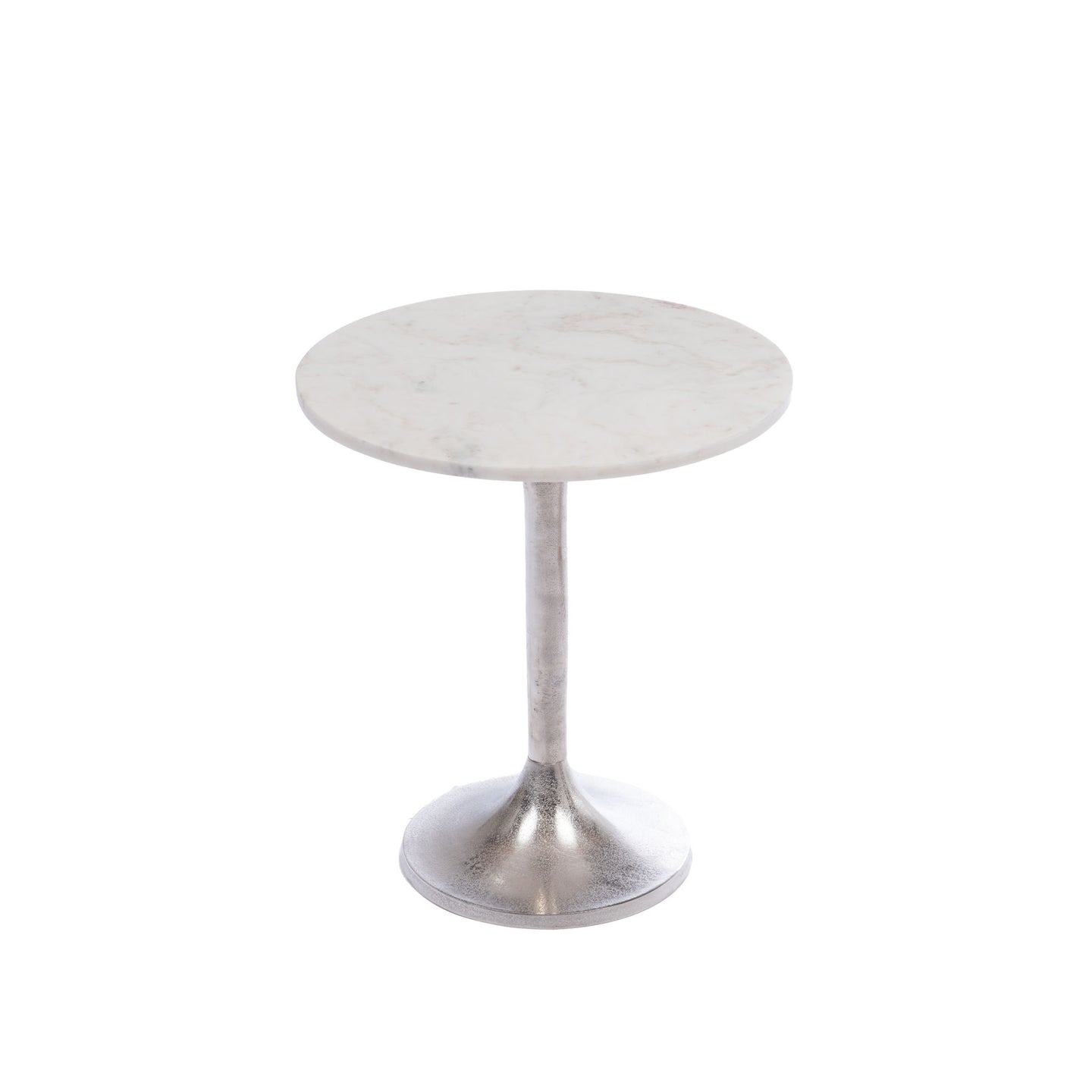 SIDE TABLE MM WHITE CHROME