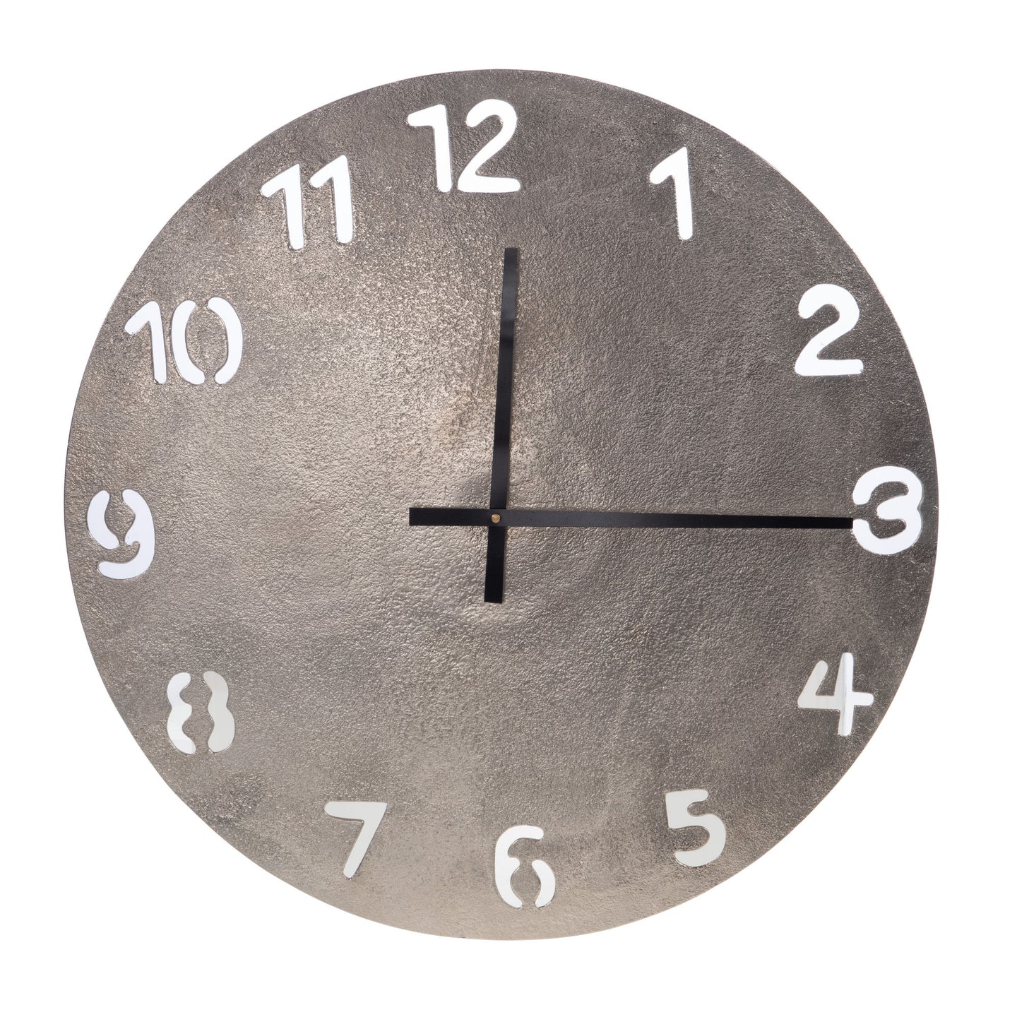 CLOCK ALU SILVER