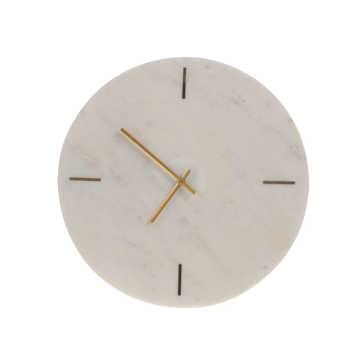 CLOCK RONDE MARBRE WHITE