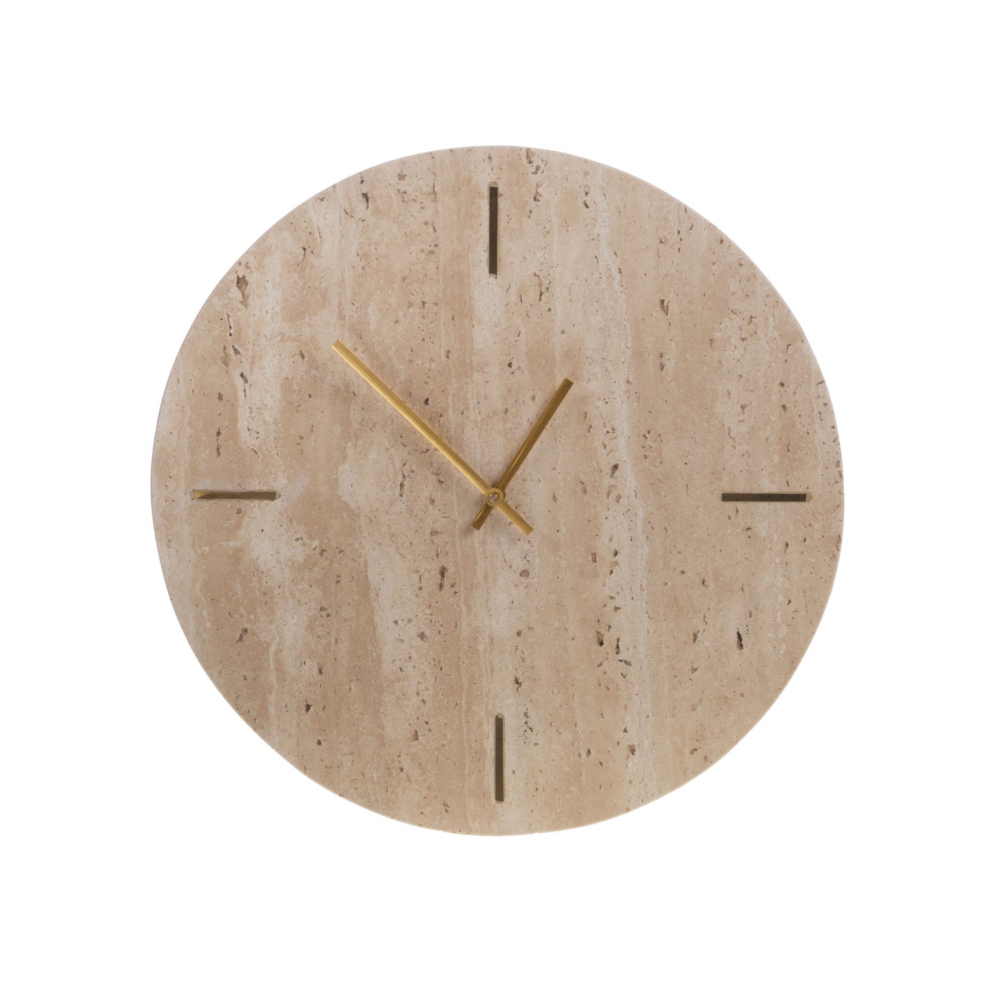 CLOCK RONDE MARBRE SABLE