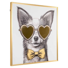 画像をギャラリービューアに読み込む, ドッグアート｜Wall art Bodhy (Black/gold)
