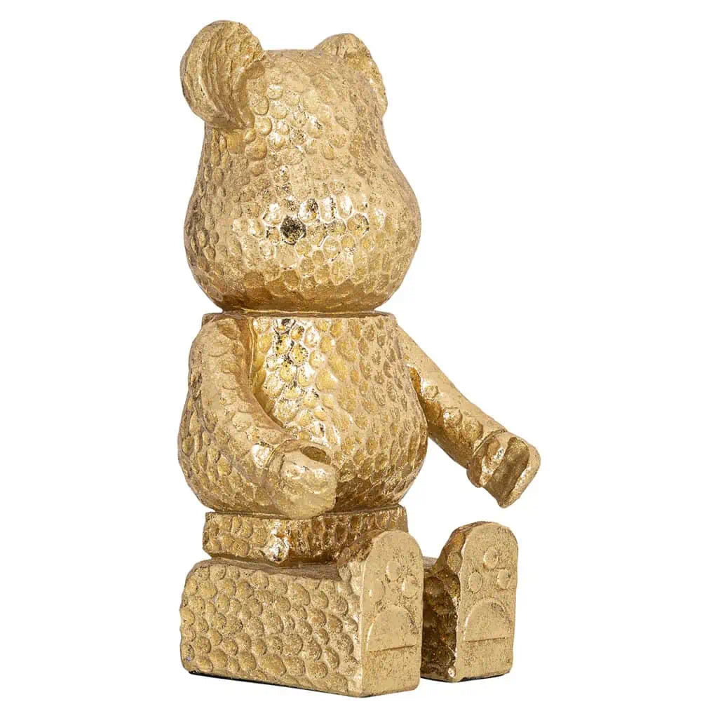 Deco object sitting Bear gold