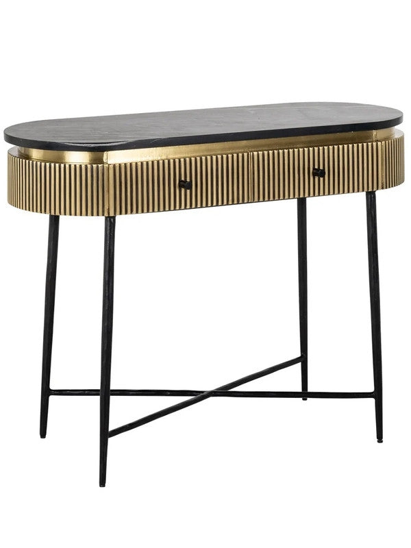 Console Ironville 2-drawers (Gold)