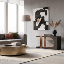 画像をギャラリービューアに読み込む, モダンコンソール｜Console Bazel (Black/gold)
