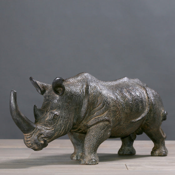 Small Rhino Terracotta